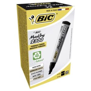 BIC MARKER PERMANENT 2300 NEGRU(12B)(VARF TESIT)*32CUT
