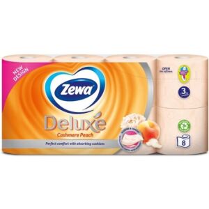HARTIE IG.ZEWA DELUXE 8 ROLE PIERSICA (7SET/BAX)