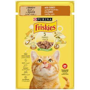PET.FRISKIES CAT 85GR ADULT CURCAN(26B)