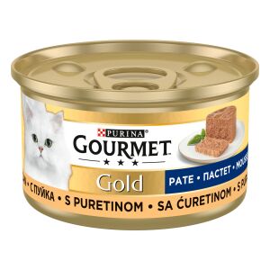 PET.GOURMET GOLD MSE 85GR CURCAN(24B)