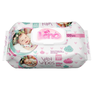 SERV.UMEDE LENO 120PCS BABY CU CAPAC(24B)