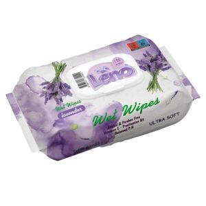 SERV.UMEDE LENO 120PCS LAVENDER CU CAPAC(24B)