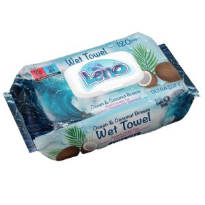 SERV.UMEDE LENO 120PCS COCONUT CU CAPAC(24B)