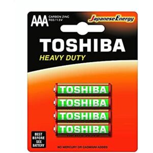 TOSHIBA ZINC HD R3 AAA(4*10SET)25CUT.DIN CARE TAXA VERDE 0,05