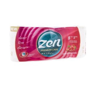 ZEN HARTIE IG.PREMIUM CARE 8 ROLE SWEET POMEGRANATE(6SET)