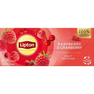 LIPTON CEAI PLIC 32GR FRUCTE ZMEURA&MERISOARE(20PLIC) 12CUT