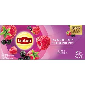 LIPTON CEAI PLIC 32GR ZMEURA & COCAZE(20PLIC) 12CUT