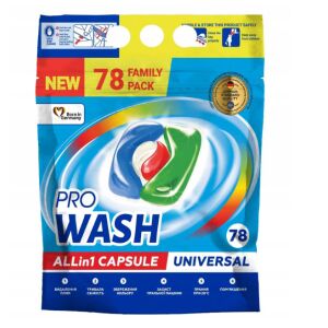 WASH DET.CAPS UNIV.78 CAPS DOIPACK(6PG)