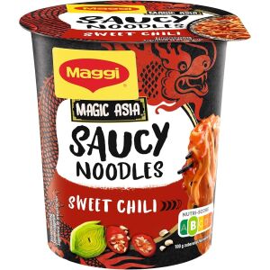 MAGGI SAUCY NOODLES CUP 75GR  SWEET CHILI(8B)