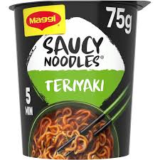 MAGGI SAUCY NOODLES CUP 75GR TERIYAKI(8B)