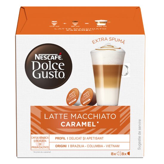NESCAFE DOLCE G.GRAND 145.6GR LATTE MACCHIATO CARAMEL(16B) 3CUT