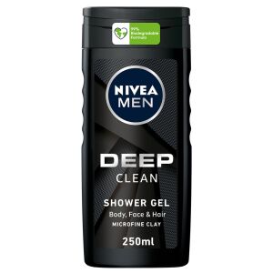 NIVEA GEL DE DUS 500ML MEN DEEP BLACK(12B)