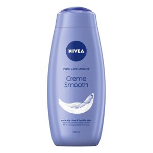 NIVEA GEL DE DUS 500ML WOM.CREME SMOOTH(12B)