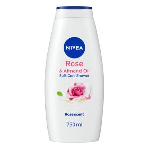 NIVEA GEL DE DUS 750ML WOM.ROSE&ALMOND OIL(12B)