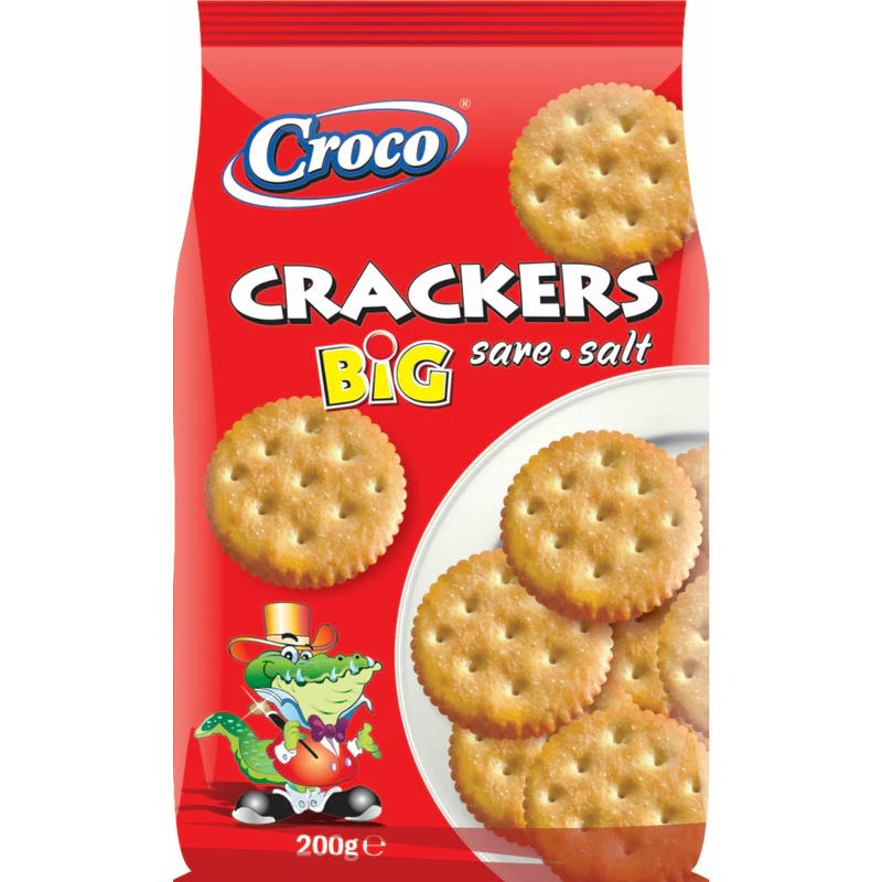 CROCO.CRACKERS BIG 200GR(12B)