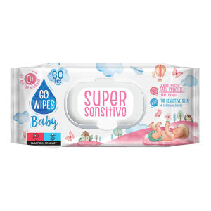 GOWIPES SERV.UMEDE COPII CU CAPAC, SUPER SENSITIVE 60 PCS(14B)