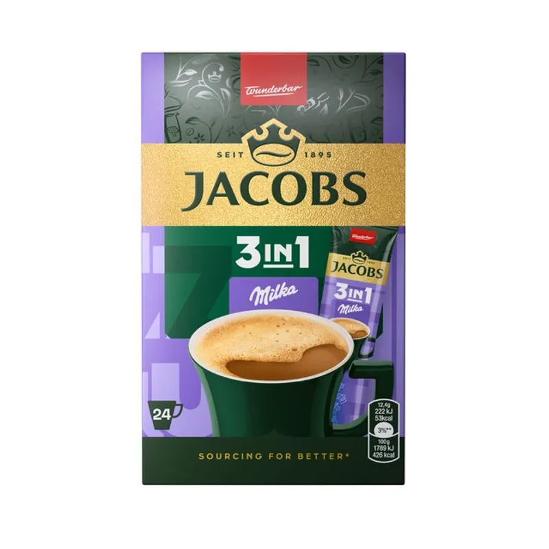 JACOBS 3IN1 MILKA 12.4GR (24B) 6CUT