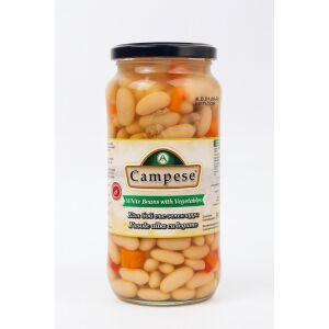CAMPESE FASOLE BORCAN 540G ALBA CU LEGUME(12B)
