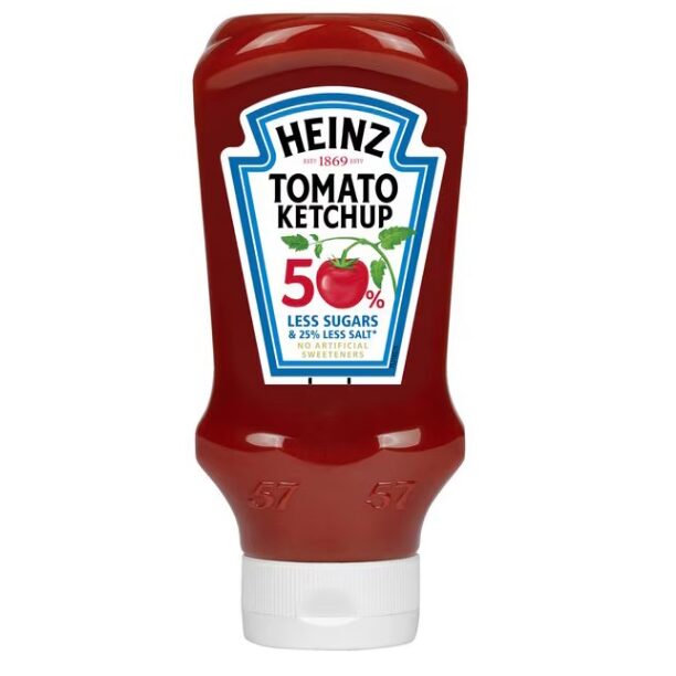 HEINZ KETCHUP 500GR 50% ZAHAR SARE (10B)