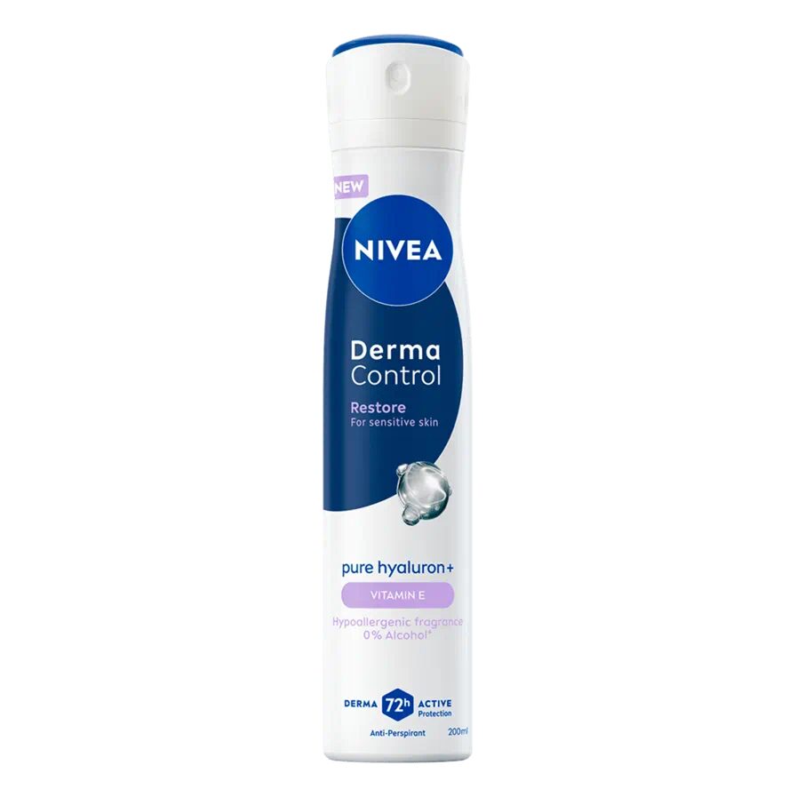 NIVEA DEO WOM 200ML DERMA CONTROL RESTORE(12B)