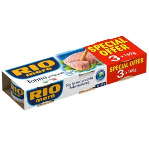 RIO MARE TON. SUC NATURAL (3B*160GR) 16SET