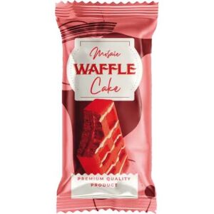 OSLO WAFFLE CAKE 45GR MOSAIC RED(24B) 6CUT