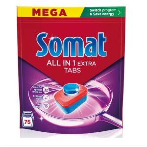 SOMAT TABLETE MASINA SP.VASE ALL IN ONE 75 SP(4PG)