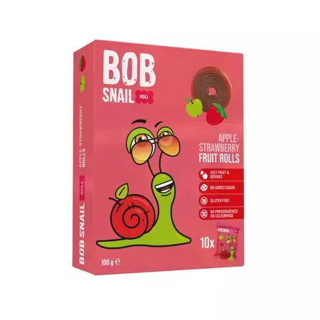 BOB SNAIL JELEU RULOU 100GR DIN MERE SI CAPSUNA(5B)