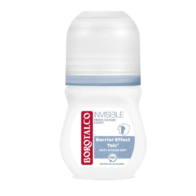 BOROTALCO ROLL-ON 50ML INVISIBLE BLUE (6B)