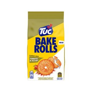 TUC BAKEROLLS 80GR TOMATE&OLIV(15B)