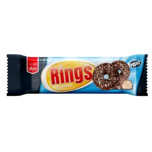 LEONA RINGS BISC.GLAZ CACAO&COCOS 90GR(30B)