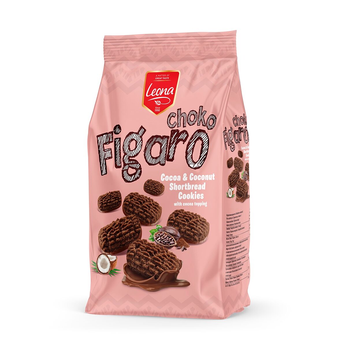 LEONA FIGARO BISC.CACAO COCOS&TOP.CACAO 300GR(10B)