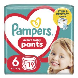 PAMPERS PANTS CP 6 AB BABY 15+KG (19B)4PACH