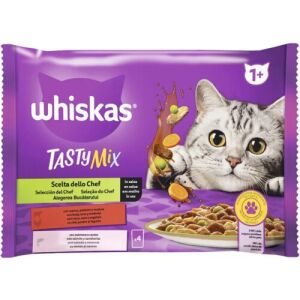 PET.WHISKAS TASTY MIX HRANA UMEDA PISICI ADULTE 85GR(4B)13SET
