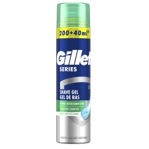 GILLETTE GEL 200ML SERIES +40ML SENSITIVE(6B)