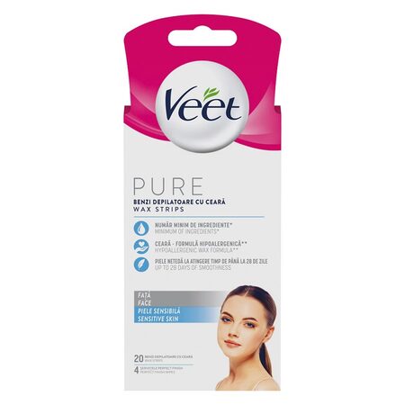 VEET BENZI DEPILATOARE FATA SENSITIVE SKIN(20B)12SET