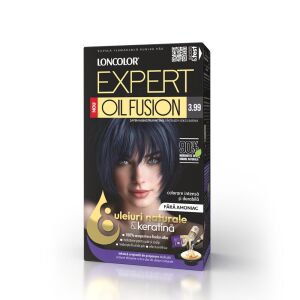 LONCOLOR EXPERT OIL 3.99 FUSION SATEN ALBASTRUI INTENS(2B)4SET