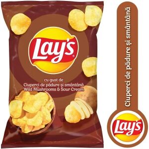 LAY'S CHIPS 125GR MUSHROOM&CREAM (21B)