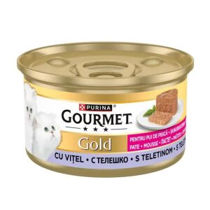 PET.GOURMET GOLD MSE 85GR VITEL JUNIOR(12B)
